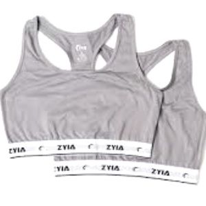 ZYIA Gray Comfort Racer Bra (2 pack)